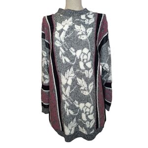 Vintage Knitcrest Montreal Floral Sweater Dress Women’s Size 38